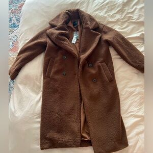 Brown Teddy Coat Never Worn